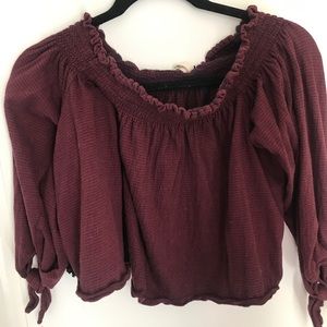 off the shoulder blouse